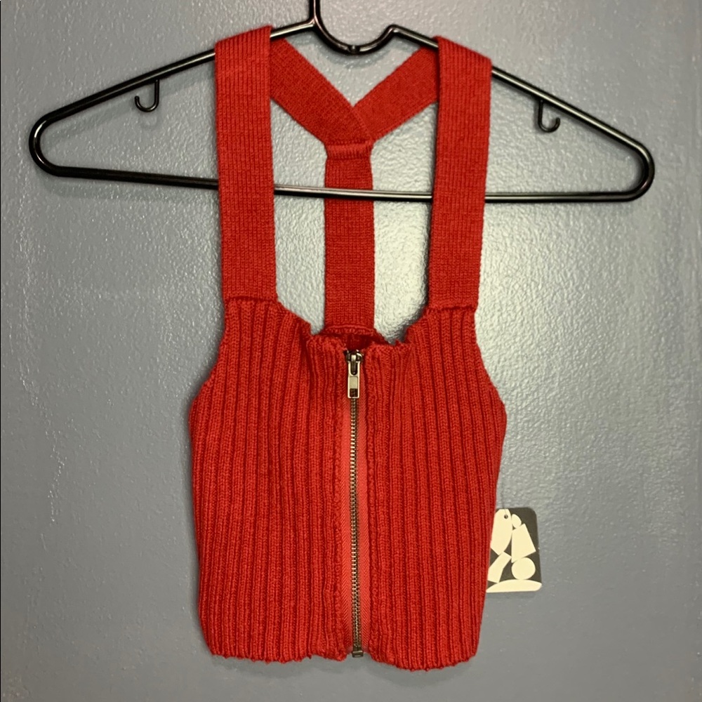 NEW cropped ribbed sweater